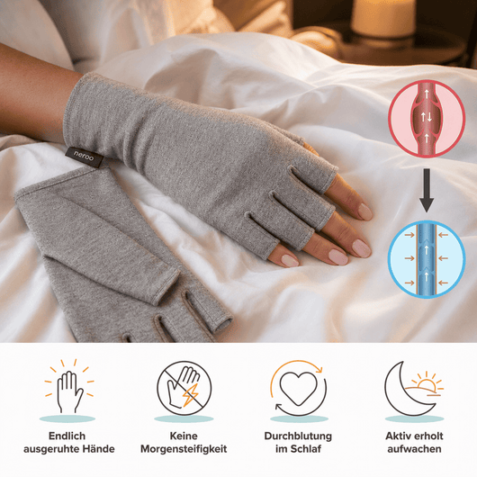 Premium Bambus Kompressions-Handschuhe